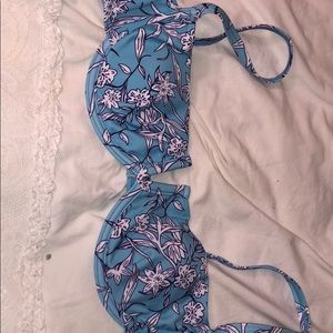 Floral bathing suit top